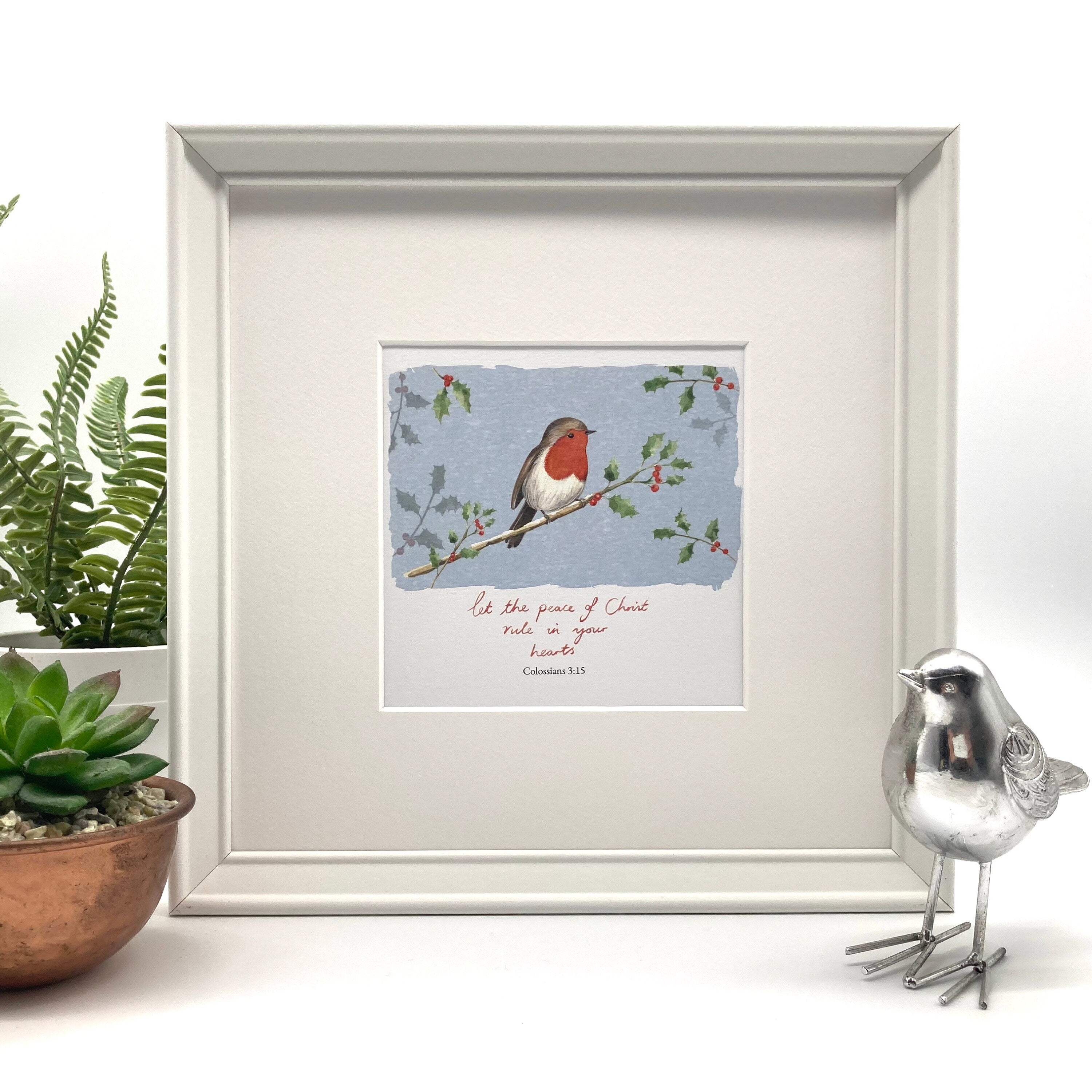 Robin Frame – Forget-Me-Not Christian Cards